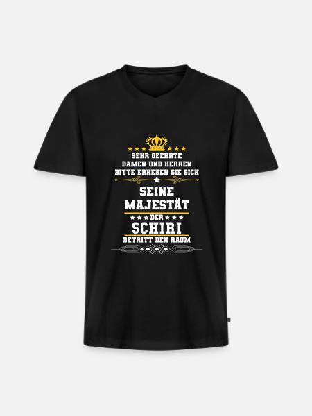 referee - Men's Premium Organic T-shirt with V-neck - black