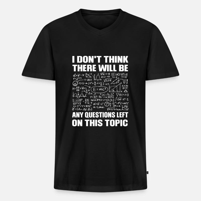Math Math Mathematicians Gift - Men's Premium Organic T-shirt with V-neck - black