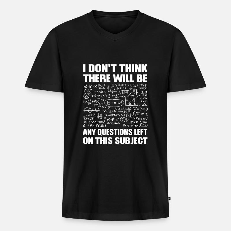Maths-Maths-Profs de maths - T-shirt encolure en V Premium bio Homme - noir
