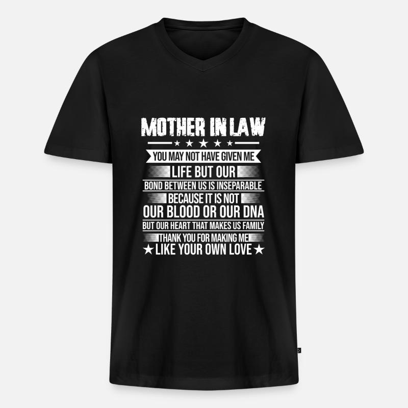 Schwiegermutter Schwiegermutter Geschenk - Männer Premium Bio T-Shirt mit V-Ausschnitt - Schwarz