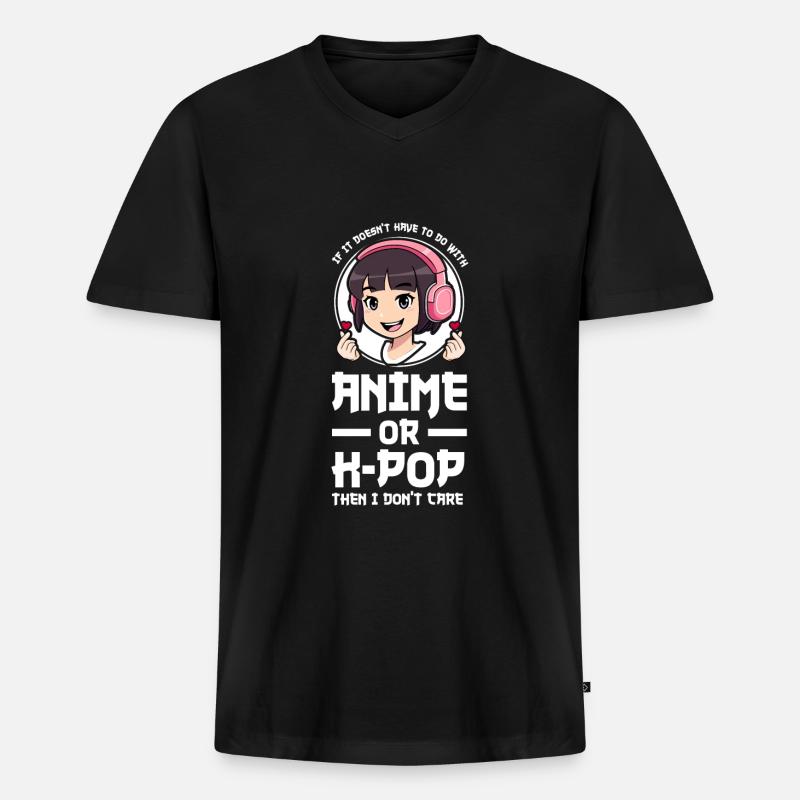 K-Pop-K-Pop-Merch K-Pop-Waren Geschenk - Männer Premium Bio T-Shirt mit V-Ausschnitt - Schwarz
