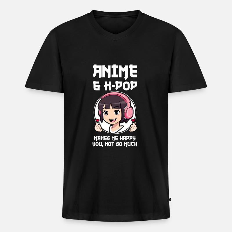 K-Pop-K-Pop-Merch K-Pop-Waren Geschenk - Männer Premium Bio T-Shirt mit V-Ausschnitt - Schwarz