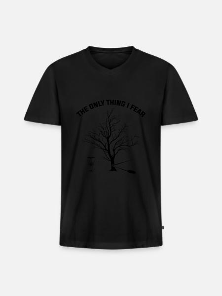 Discgolfer Discgolf Discgolfing Geschenk - Männer Premium Bio T-Shirt mit V-Ausschnitt - Schwarz