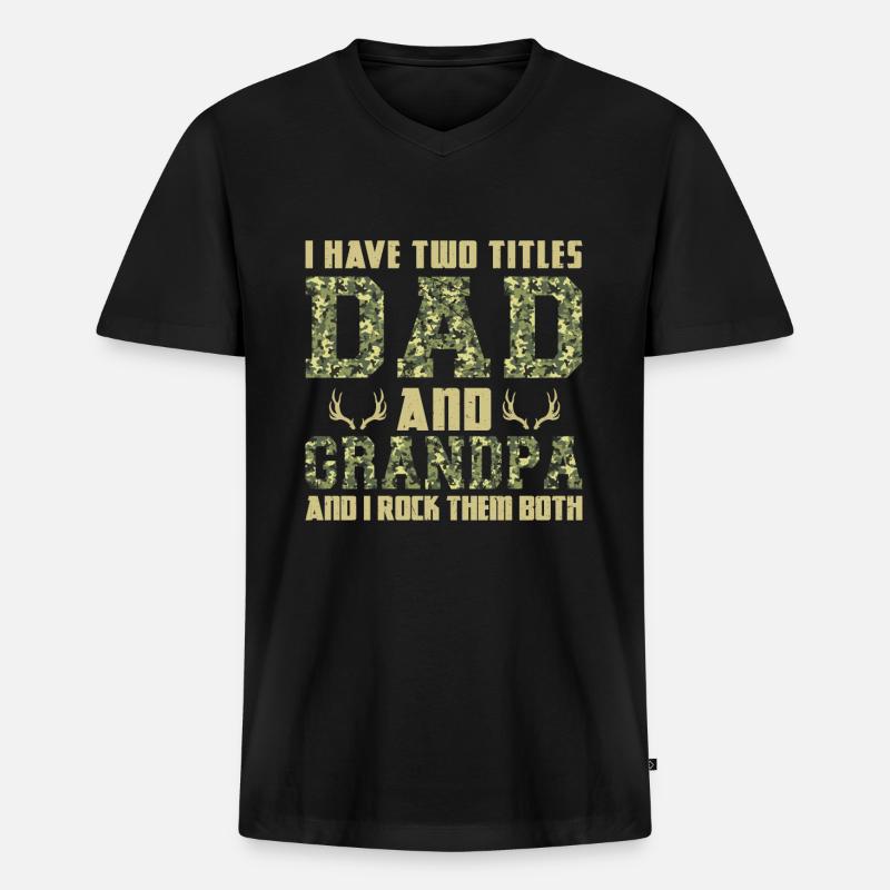 Jäger Jagd Jagd Geschenk - Männer Premium Bio T-Shirt mit V-Ausschnitt - Schwarz