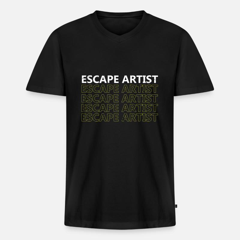 Lockpicking Lock Picking Aufsperrdienst Designs - Männer Premium Bio T-Shirt mit V-Ausschnitt - Schwarz