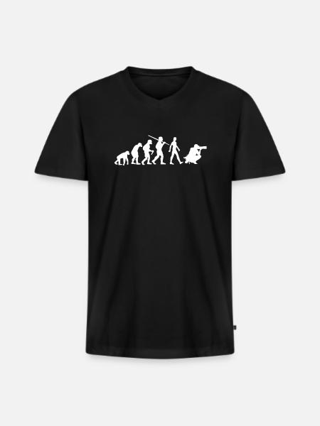 Photographer Evolution Photography - Men's Premium Organic T-shirt with V-neck - black