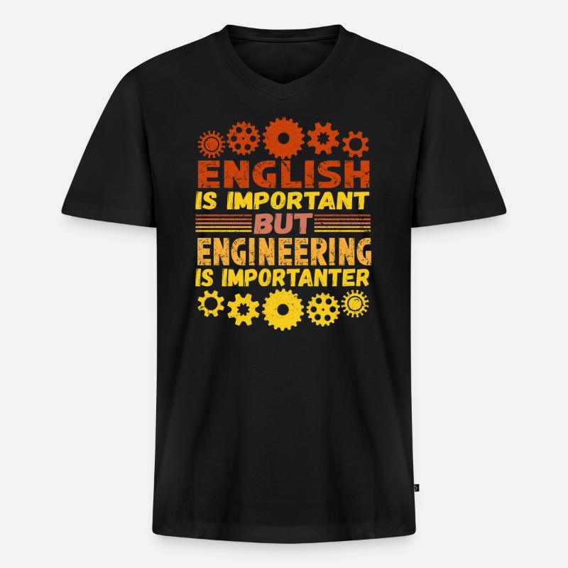 Engineering Engineering - Men's Premium Organic T-shirt with V-neck - black