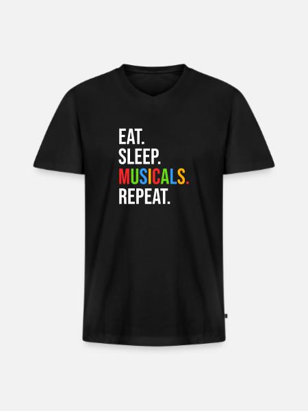 Theatre Quote Funny Actor Musical Theatre - Men's Premium Organic T-shirt with V-neck - black