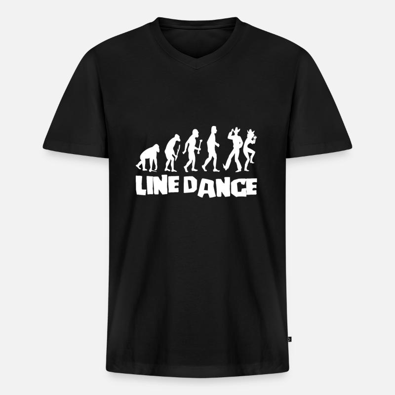 Evolution de la ligne - T-shirt encolure en V Premium bio Homme - noir