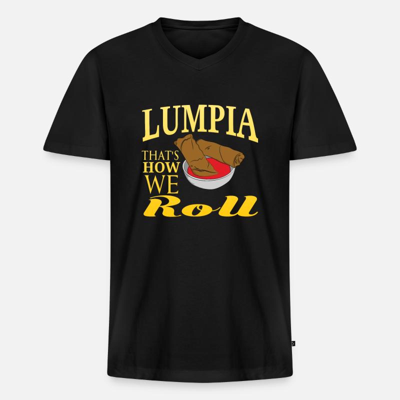 Philippinen - Männer Premium Bio T-Shirt mit V-Ausschnitt - Schwarz