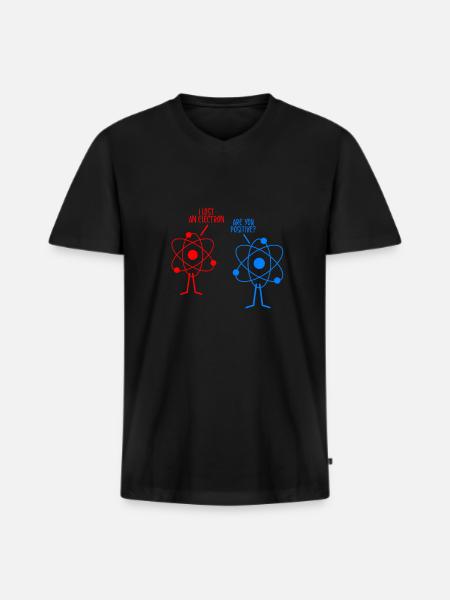 Chemie - Männer Premium Bio T-Shirt mit V-Ausschnitt - Schwarz