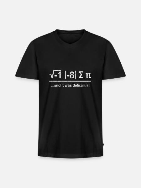 Physik Physiker - Männer Premium Bio T-Shirt mit V-Ausschnitt - Schwarz