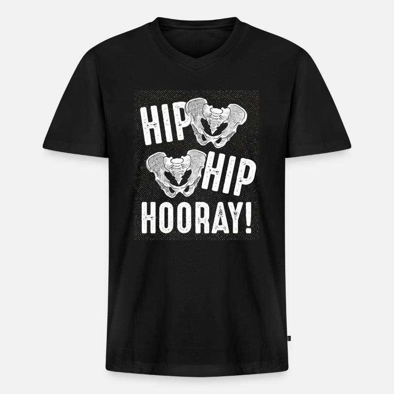 Orthopäde Arbeit - Männer Premium Bio T-Shirt mit V-Ausschnitt - Schwarz