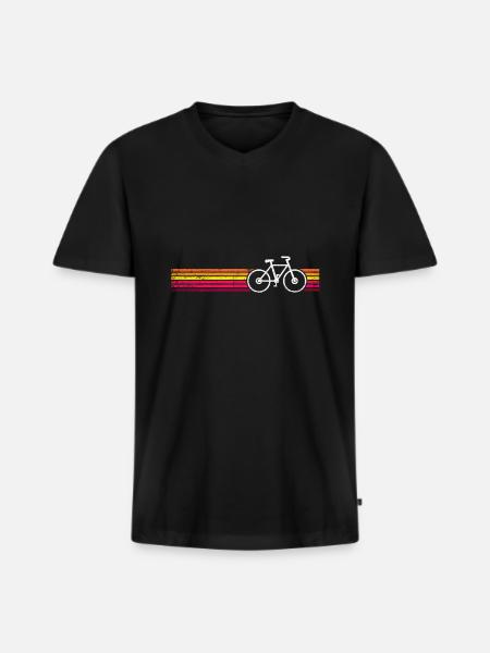Bicycle driving sports - Men's Premium Organic T-shirt with V-neck - black