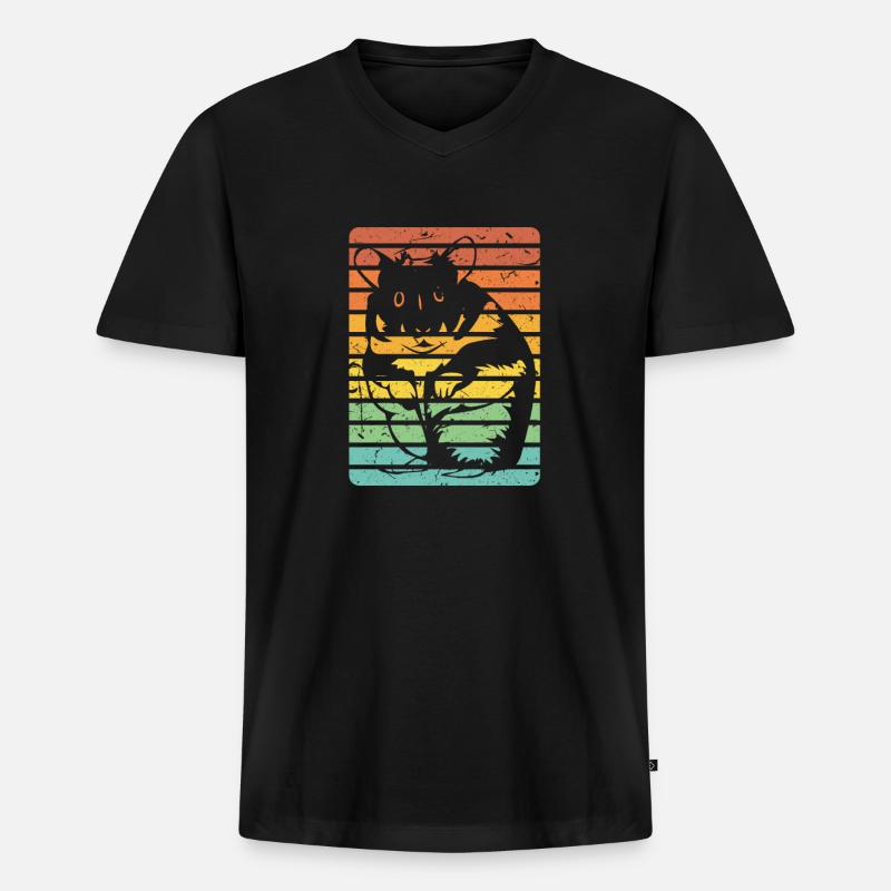Hamster - Männer Premium Bio T-Shirt mit V-Ausschnitt - Schwarz