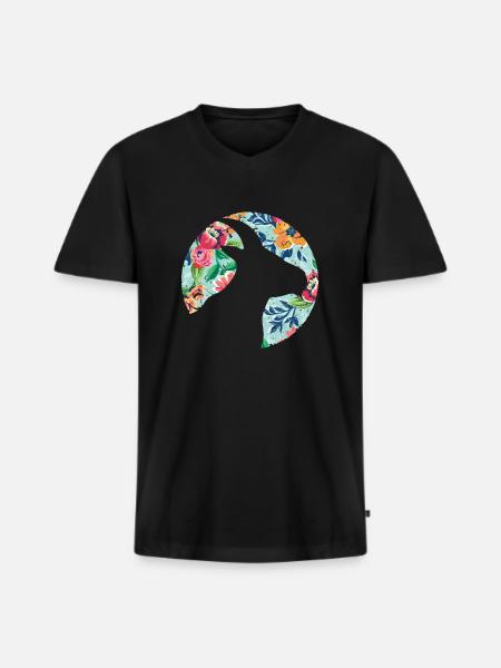 Goat farm - Men's Premium Organic T-shirt with V-neck - black