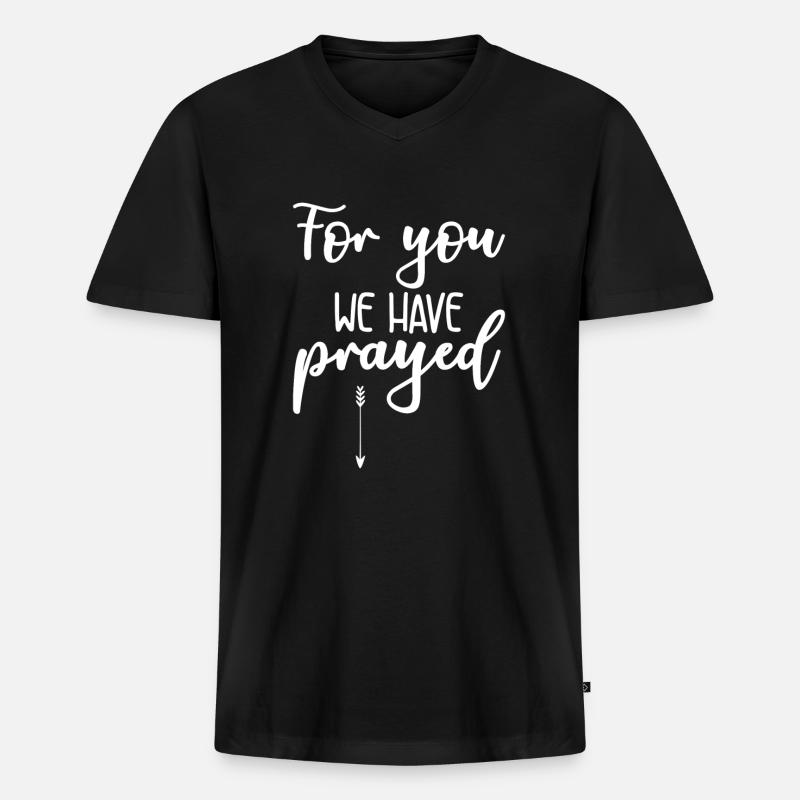 Schwangerschaft - Männer Premium Bio T-Shirt mit V-Ausschnitt - Schwarz