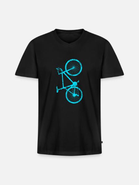 Bicycle Sport - Men's Premium Organic T-shirt with V-neck - black