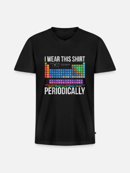 Chemistry outfit - Men's Premium Organic T-shirt with V-neck - black