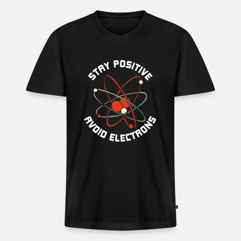 Physik Einstellung - Männer Premium Bio T-Shirt mit V-Ausschnitt - Schwarz