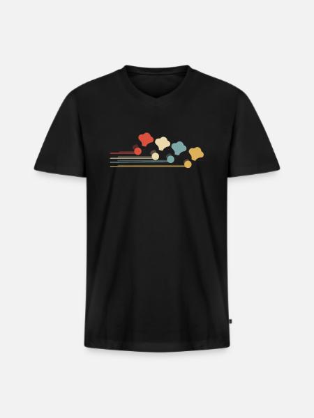 Bassiste bassiste - T-shirt encolure en V Premium bio Homme - noir