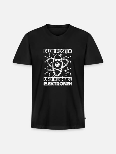 Physik - Männer Premium Bio T-Shirt mit V-Ausschnitt - Schwarz