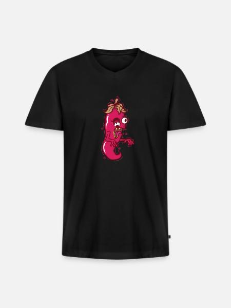 crazy chili spice spiciness level - Men's Premium Organic T-shirt with V-neck - black