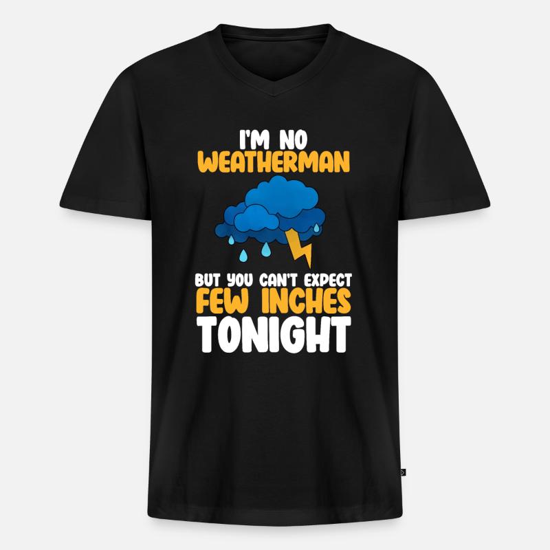 Tornado - Männer Premium Bio T-Shirt mit V-Ausschnitt - Schwarz