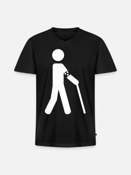 blind - Men's Premium Organic T-shirt with V-neck - black