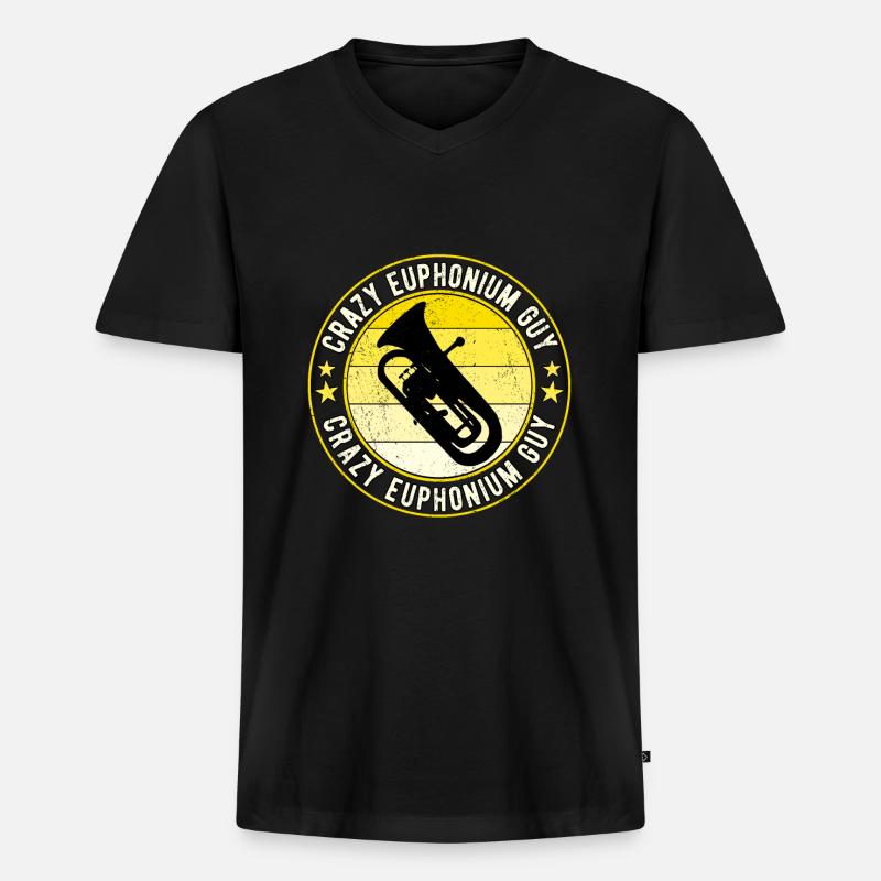 Euphonium Eufonium Euphoniste - T-shirt encolure en V Premium bio Homme - noir