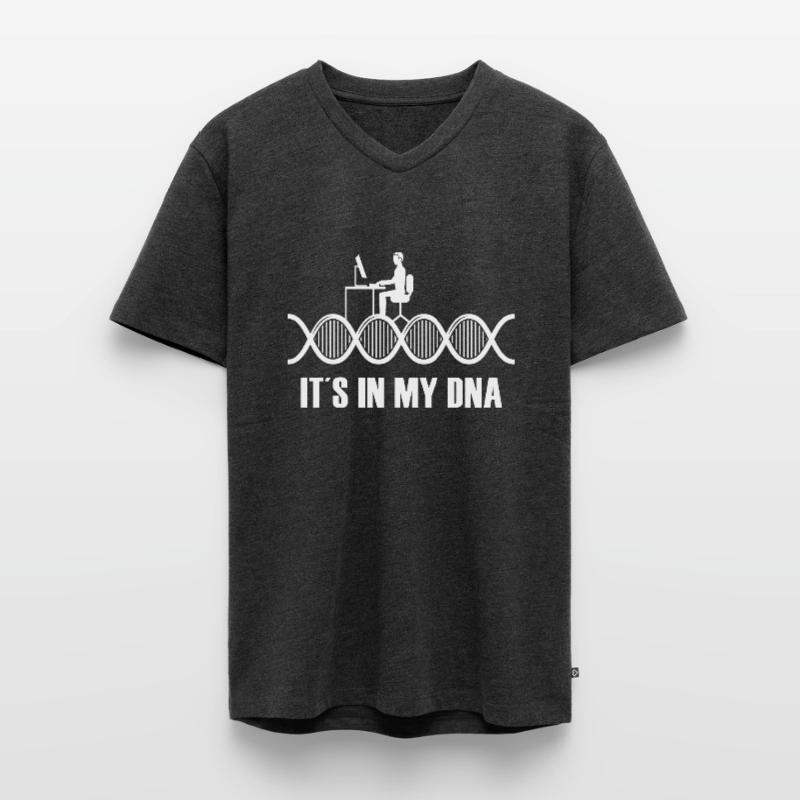 Programmierer Entwickler Programmierer Programmieren IT Computer Männer Premium Bio T-Shirt mit V-Ausschnitt