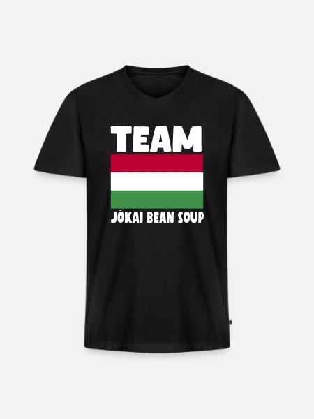 Team Jokai Bean Soup - Men's Premium Organic T-shirt with V-neck - black