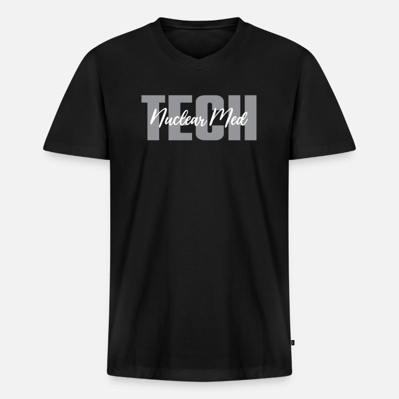 Nuklearmedizintechniker - Männer Premium Bio T-Shirt mit V-Ausschnitt - Schwarz