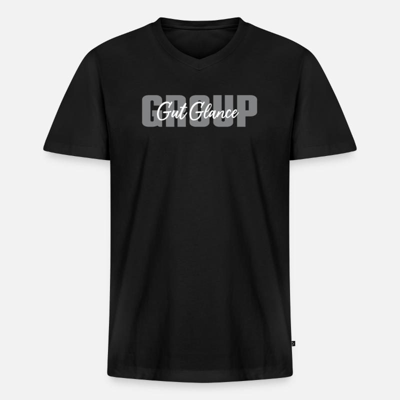 EEndoskopie – Gut Glance Group - Männer Premium Bio T-Shirt mit V-Ausschnitt - Schwarz