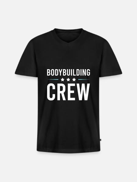 Équipe de musculation - T-shirt encolure en V Premium bio Homme - noir