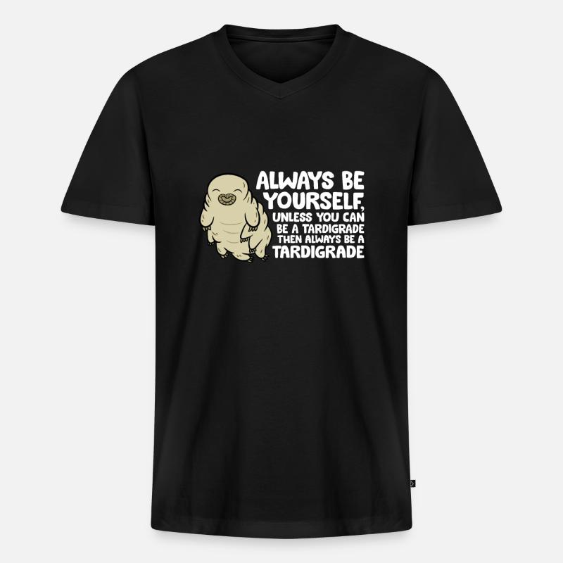 Liebe Squash Lustiger Squashspieler - Männer Premium Bio T-Shirt mit V-Ausschnitt - Schwarz