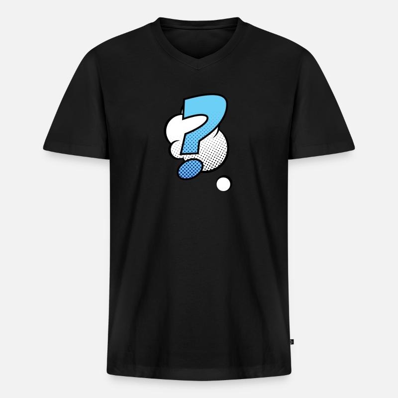 Comic Comic Style Comic Comics - T-shirt encolure en V Premium bio Homme - noir