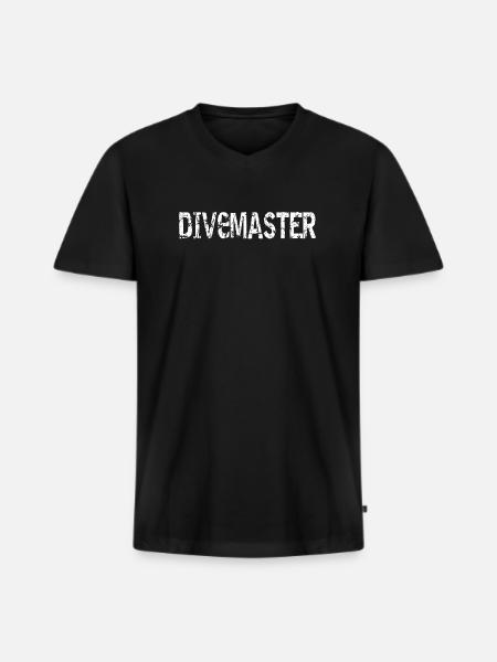 Divemaster diver diving - Men's Premium Organic T-shirt with V-neck - black