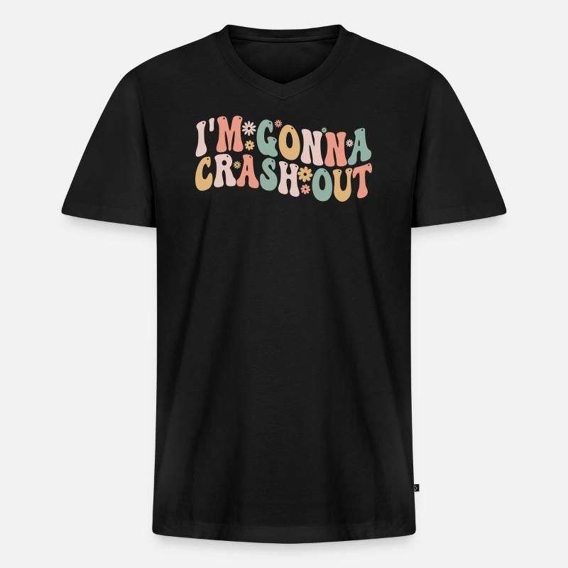 Ich werde ausbrechen - Männer Premium Bio T-Shirt mit V-Ausschnitt - Schwarz