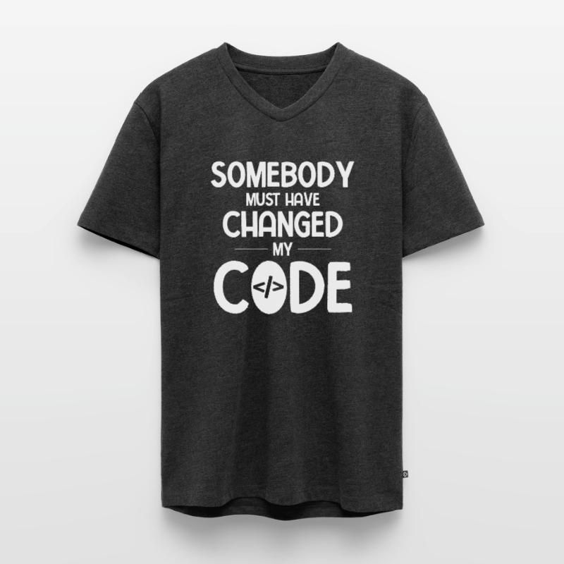 Software Ingenieur Informatiker Programmierer Männer Premium Bio T-Shirt mit V-Ausschnitt
