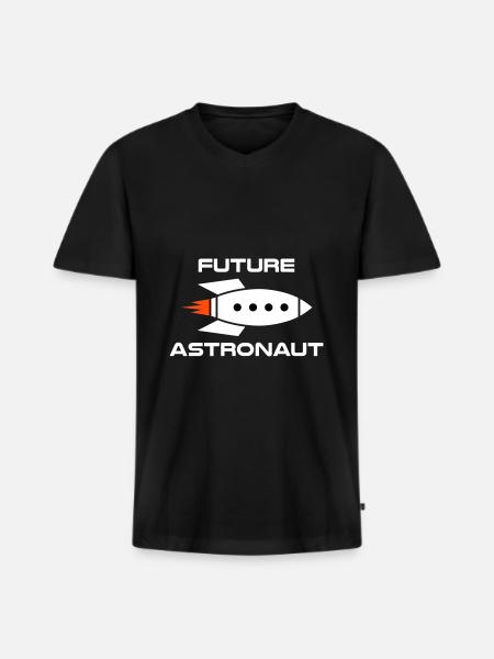 Future astronaut (spacecraft) - Men's Premium Organic T-shirt with V-neck - black