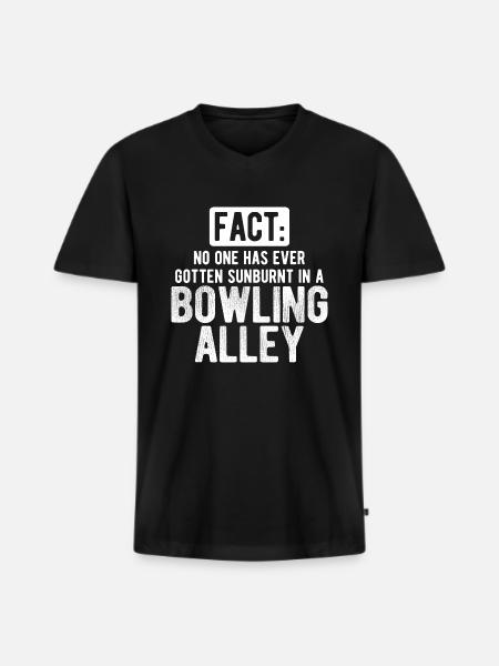 Bowling - Männer Premium Bio T-Shirt mit V-Ausschnitt - Schwarz