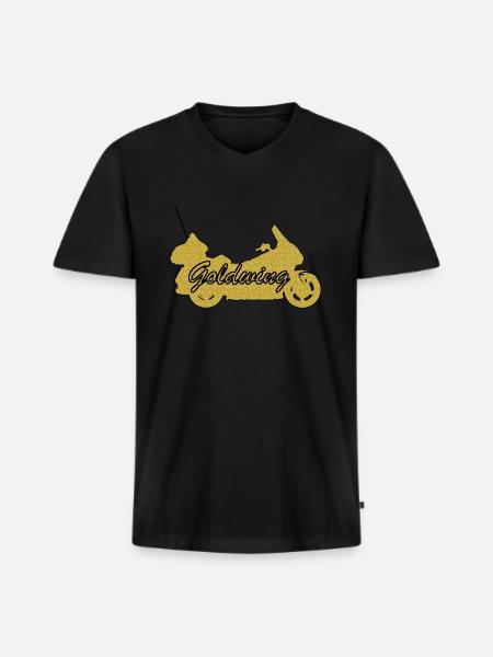 Goldwing Gift Gift Idea - Men's Premium Organic T-shirt with V-neck - black