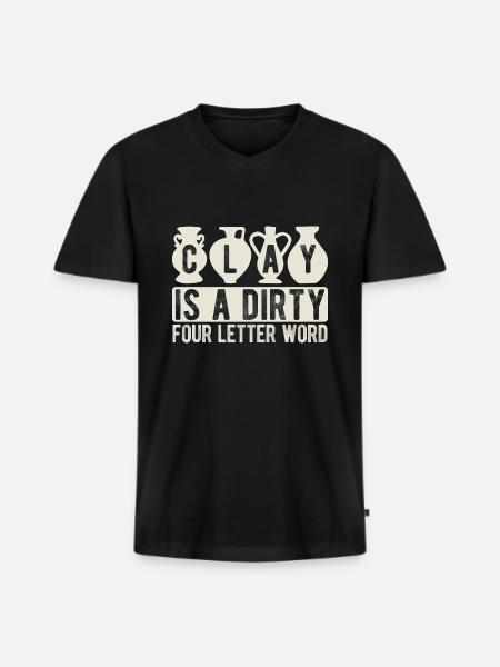 Keramik Töpferei Für Töpfer - Männer Premium Bio T-Shirt mit V-Ausschnitt - Schwarz