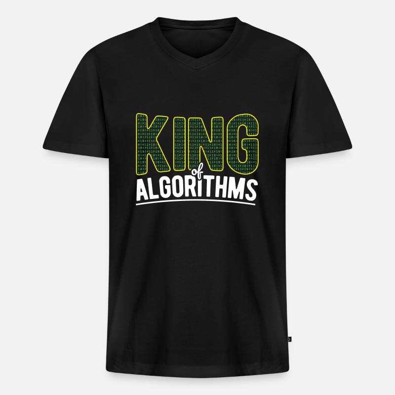 Software Ingenieur Informatiker Programmierer - Männer Premium Bio T-Shirt mit V-Ausschnitt - Schwarz