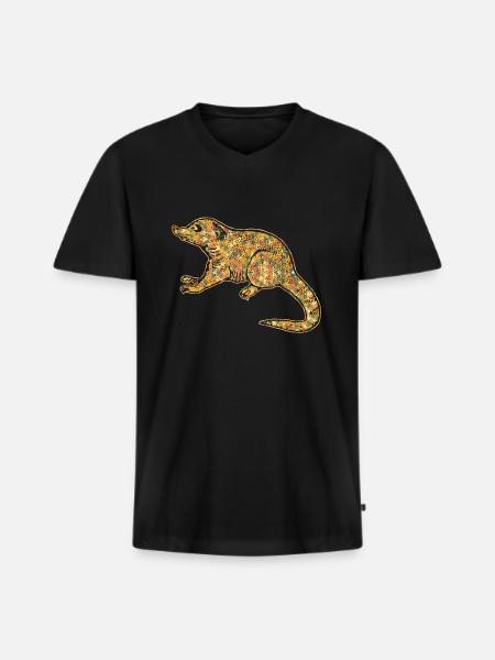 Coati Geometric - Men's Premium Organic T-shirt with V-neck - black