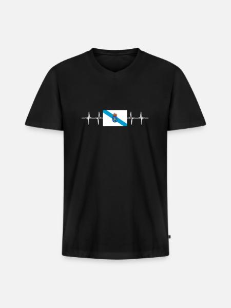 Spain Spanish Region Galicia - Men's Premium Organic T-shirt with V-neck - black
