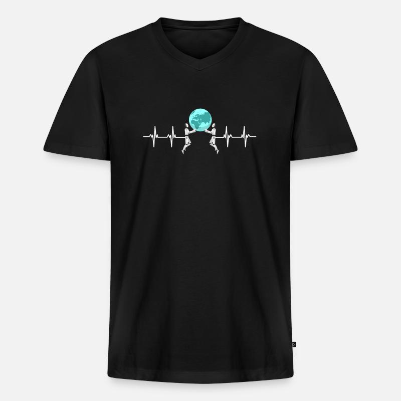 Artificial Intelligence Ai Chat - Männer Premium Bio T-Shirt mit V-Ausschnitt - Schwarz
