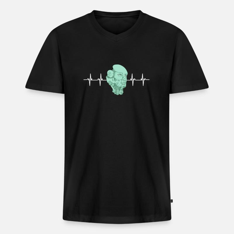 Artificial Intelligence Ai Chat - Men's Premium Organic T-shirt with V-neck - black