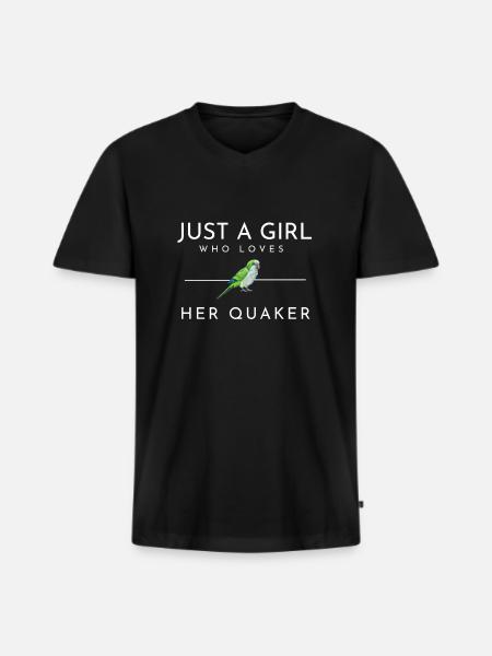 Blue Quaker Parrot Mom - Men's Premium Organic T-shirt with V-neck - black